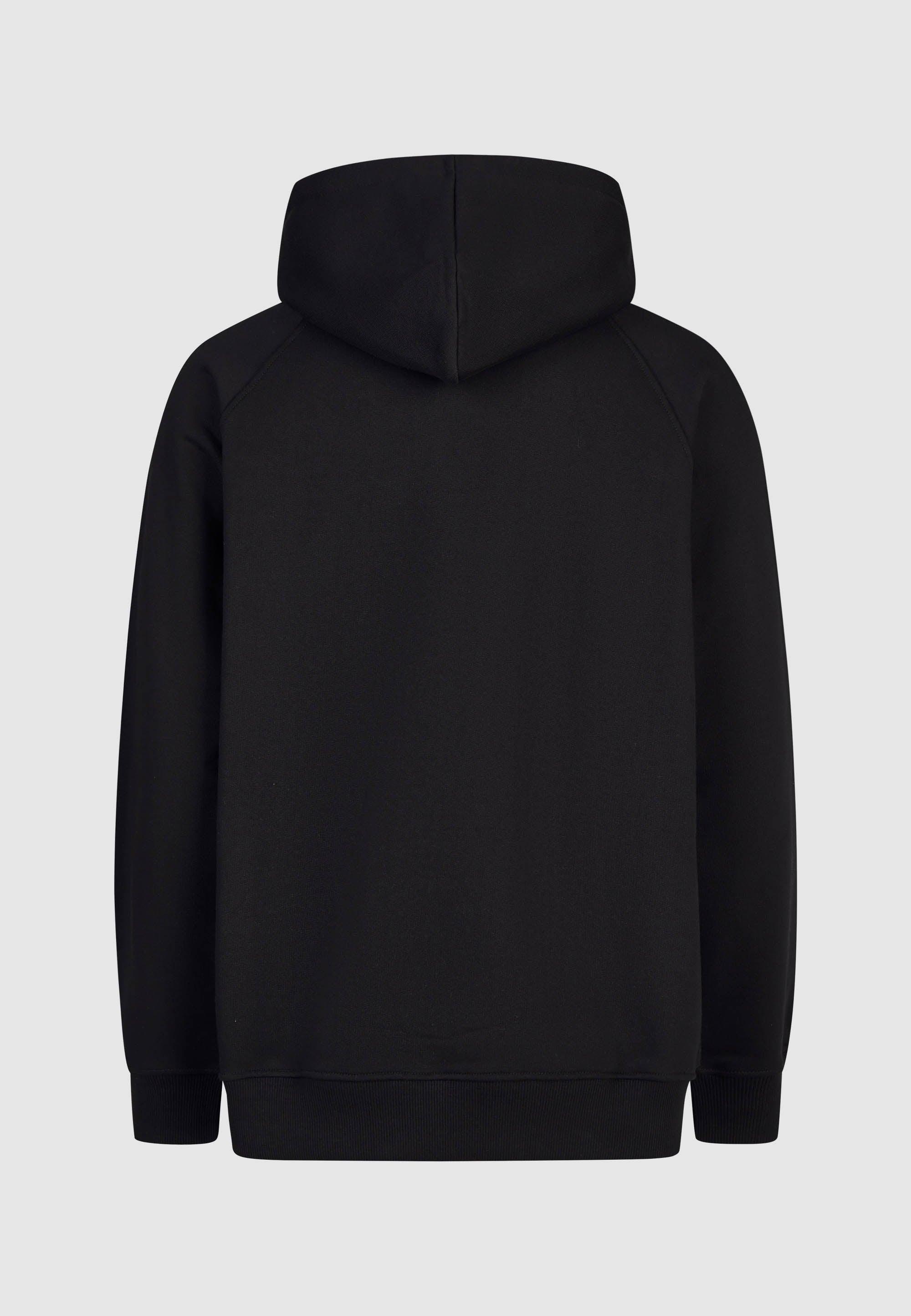 Cleptomanicx Mask Boxy Hooded Black Sweat Herren schwarz